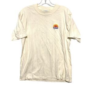 NBC Experience Today Show Sewn Rainbow Embroidered Logo Shirt Mens Medium M